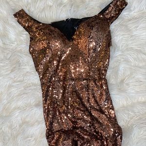 Long slit party dress